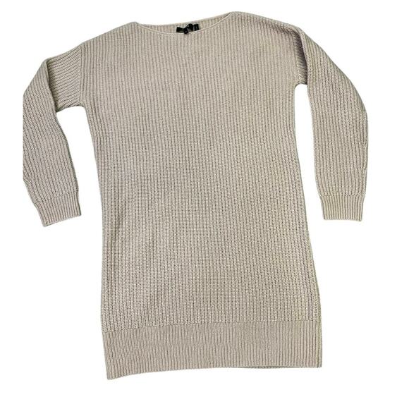 Theory Ribbed Mini Sweater Dress, Women’s Small, Blush Pink‎ Wool Blend Designer - Picture 1 of 10